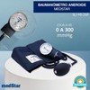 MEDSTAR | Esfigmomanómetro Aneroide de Aluminio para Adulto (Azul)
