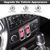 CheroCar for Jeep JL Window Switch Button Cover Trim Interior