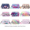 FRINGOO® Large Square Pencil Case Stationery Pouch With Eye Popper