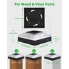 ROMANJOY 4x4 Post Solar Lights, 3 Colors Fence Light Solar