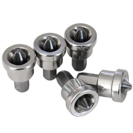 Teursa 5pcs Set Magnetic Positioning Screwdriver Bits Drywall Screw Setter PH2 Bits for Plasterboard Screw Hex Shank Positioning Bit Batch Head (5pcs 25mm)