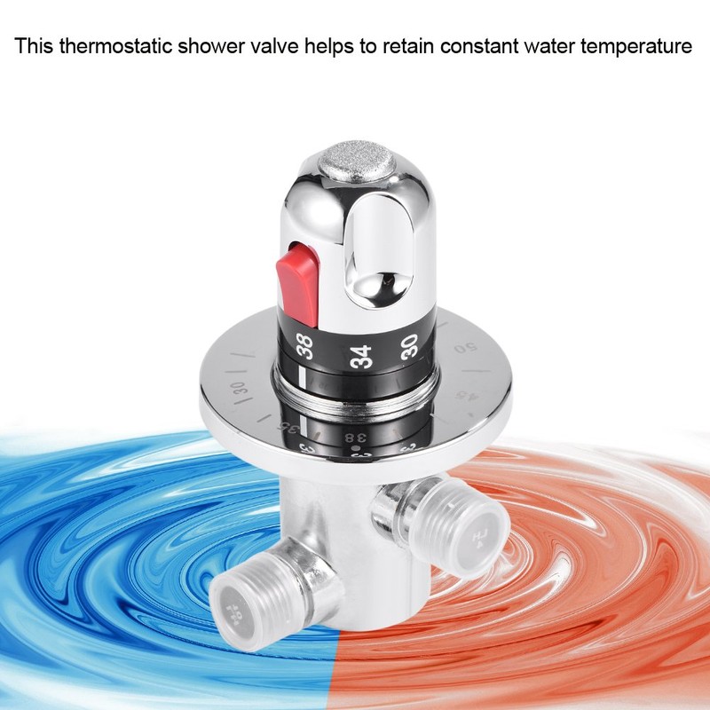 Brass Thermostatic Mixing Water Valve Mixing Temperature Control Valve Mixing