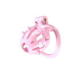 inmen Fixed Protection Cage Pink with Silicone Soft Spikes A171 (E, Curved Ring)
