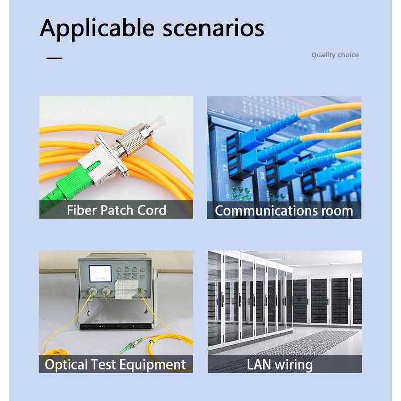 Duogalia FCAPC Male to SCAPC Female Fiber Optic Adapter SingleMode