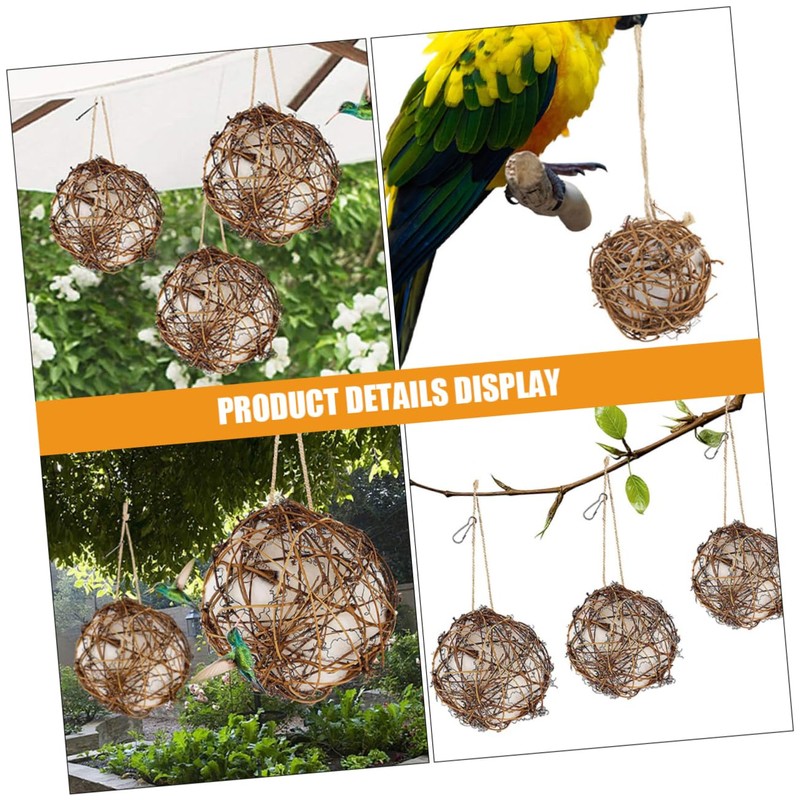 BESPORTBLE Garden Hummingbird Feeder Bird Toys Nesting Box DIY Nesting