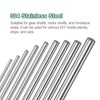 sourcing map 5Pcs 304 Stainless Steel Round Rod 1/2" Diameter