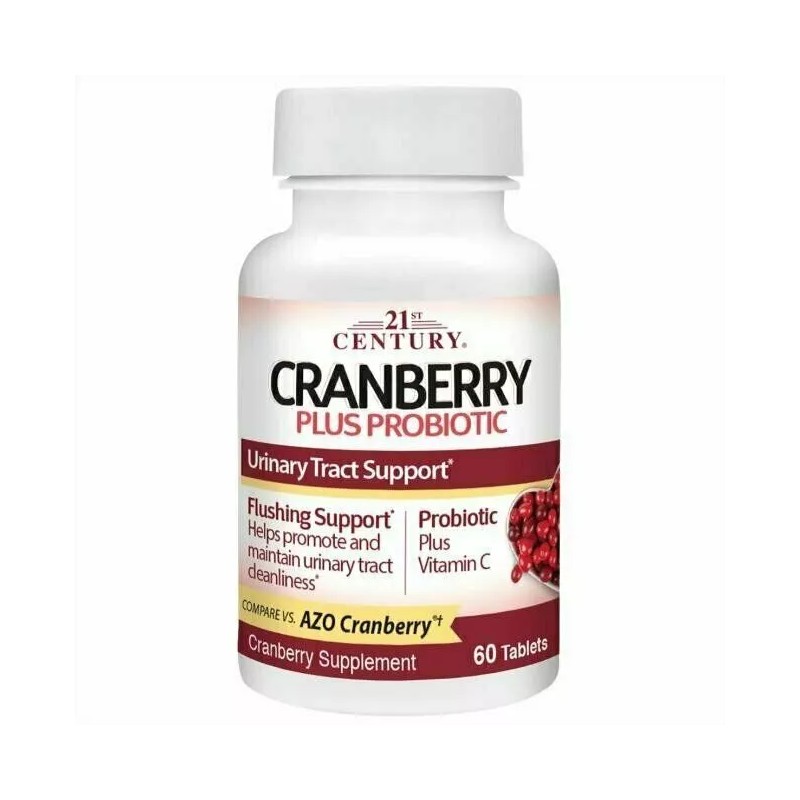 21st Century Cranberry Plus Probiotic Tablets For Urinary Tract Support