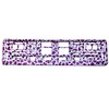 TAPORT® 1x PURPLE LEOPARD PRINT Car Registration License Number Plate