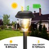 DOESLAG Solar Lights Outdoor Waterproof, 6 Pack Metal Glass Solar