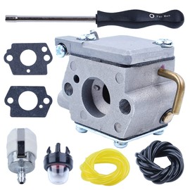 Gubeter Carburetor Kit for Ryobi Tiller 210R 775R 2800M Trimmer 280R Blower 310Bvr Vac/Blower, Ryan/for Ryobi 105R 132R 767R 775R Replacement OEM Part for Walbro Wt-827 Wt-827-1