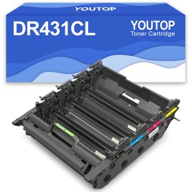 YOUTOP DR-431CL DR431CL Drum Unit DR-431 DR431 Imaging Unit Replacement for Brother HL-L8260CDW L8360 L8360CDW L8360CDWT DCP-L8410CDWT L8410CDW MFC-L8610 L8610CDW Printer