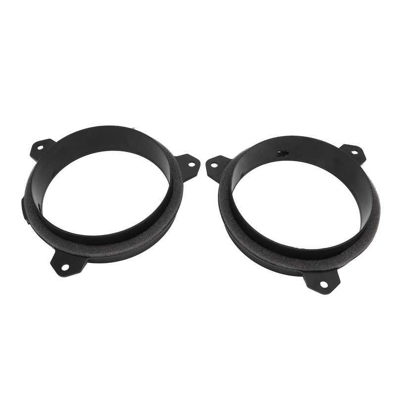 1 Pair 6.5in Door Speaker Spacer Wire Harness Kit Black