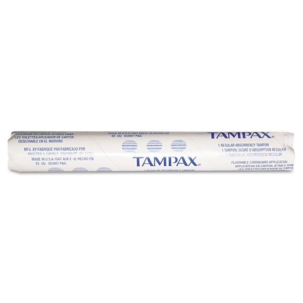 Tampax Tampons for Vending Dispenser in Vending Tubes, Hospeco T500,(Case of 500),White
