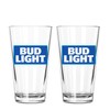 Bud Light 2-Pack Glass Pint, 16oz
