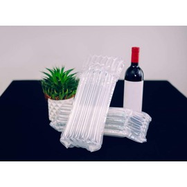 GIEMSON Wine Bottle Protector Travel Bags, 50 Packs Inflatable Air Column Packaging Bubble Cushion Wrap for Suitcase Luggage Airplane, Safety Shipping