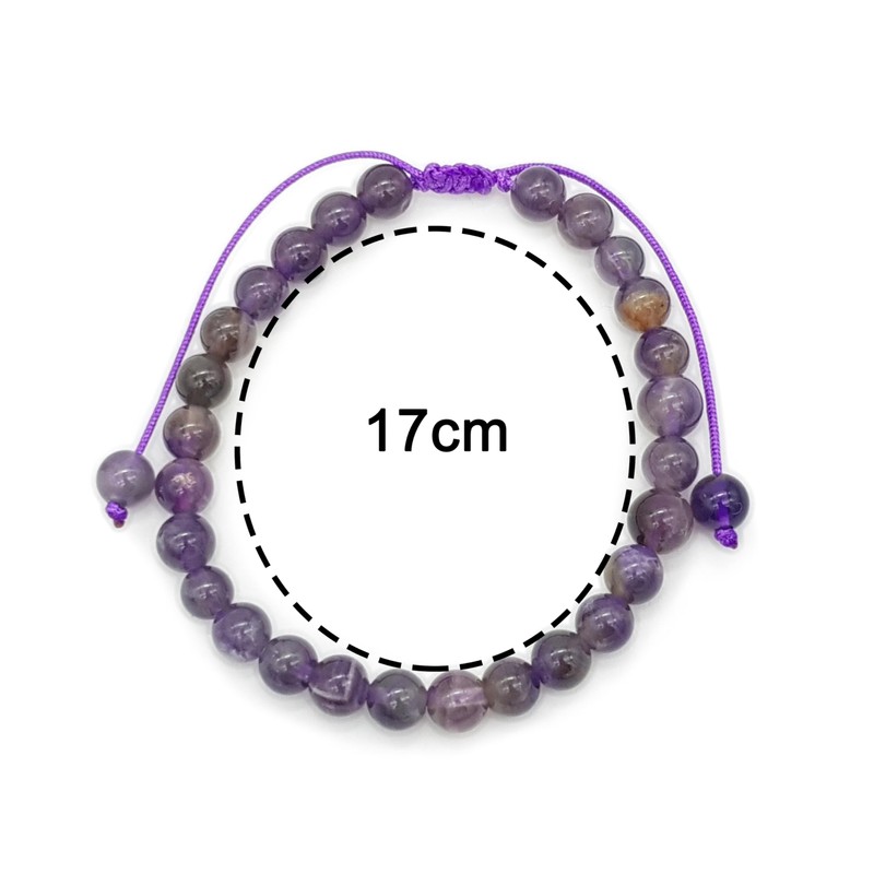Pulsera de Amatista 100% Natural | Serenidad, Transmutación y Espiritualidad