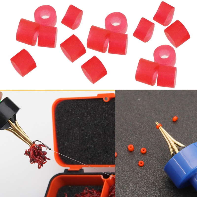 eMagTech 1000Pcs Pellet Bait Bands Pellet Bander Tool Micro Bait