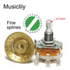 Musiclily Pro Fine 24-Spline Guitar Knobs Tone Volume Speed Barrel