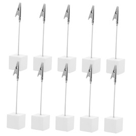 DIYEAH 10Pcs la tarjeta Memo Clip titular stand, Titular de número de mesa tarjeta de Nota Holder fotos papel Menú Clip para Fotos, Notas, con Clip Integrado