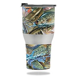 MightySkins Skin Compatible with RTIC Tumbler 30 oz. (2017) - Action Fish Puzzle | Protective, Durable, and Unique Vinyl Decal wrap Cover | Easy to Apply, Remove, and Change Styles | Made in The USA