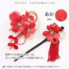 Kamakura Crafts Shino Cherry Blossom Kimono Hair Ornament