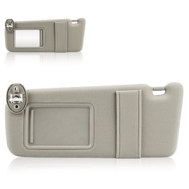 Hurotoms Driver Left Side Sun Visor with Light and Sunroof, Beige Sunvisor for Toyota Venza 2009 2010 2011 2012 2013 2014 2015 2016, Replacement 74320-0T021-A1