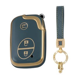 ontto Car key cover fit for Compatible with Lexus ES350 GS300 GS350 GS430 GS450h ISC IS250 IS350 LS460 LS600h key holder Smart case keyring key chain TPU Key Shell Accessories 4 buttons Grey A