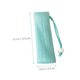 WOONEKY 3pcs Multi Layer Soap Saver Bags with Drawstring for Exfoliating Bathing Portable Foaming Soap Pouches for Travel and
