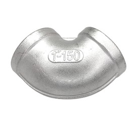 LOZOME 2PCS 1" Female NPT Threaded Elbow 90 Degree Elbows Angled 304 Stainless Steel Pipe Fitting