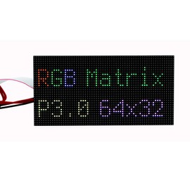 SeenGreat 64 x 32 RGB LED Matrix Panel - Full-Colour Display with Adjustable Brightness for DIY Projects & Displays Fits Raspberry Pi Pico/Arduino