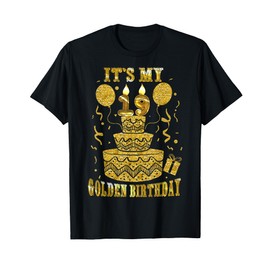 It's My 19 Golden Birthday Happy 19 Years Old Teen Boy Girl T-Shirt