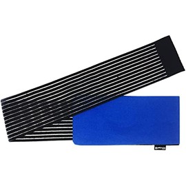 Twin Pack Medium Compression Cover (29x14cm) with Elasticated Strap (65x10cm) for Hot Cold Gel Packs (Sold Separately) by Gelpacks Direct
