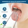 Brencco Pulisci Lingua 2 pezzi di Nettalingua in acciaio inox,