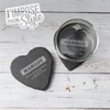 Untersetzer aus Schiefer, Herzform, personalisierbar – Pastis-Design – originelle Geschenkidee