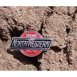 Chicago & Northwestern Railway railroad rail road train Hat Pin Tie Tack Lapel