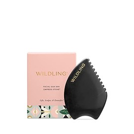 WILDLING Piedra facial Gua Sha de Empress Stone I Piedra de masaje facial para levantar, regorear, tonificar + esculpir I diseño patentado fabricado c