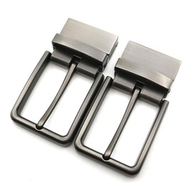 GSHLLO 35mm Metal Rectangular Belt Buckle Replacement Reversible Swivel Belt Buckle Antique Leather Belt Strap Buckles