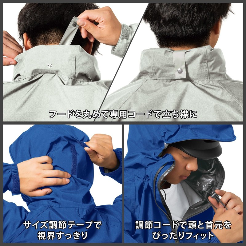 Mac AS-5130 Rain Suit, Gray, S