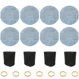 Dry Filters and 4 Pcs 90585 Foam Sleeve Filter Kit for 1 gallon shop vac mini 2011600(2E200) 1x1 vac 2010100, Includes 6 Retaining Bands Upgrade by GruDawu
