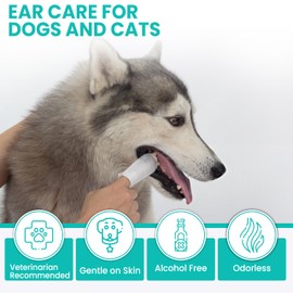 All 4 Pets Dog Dental Wipes – 60 Count Natural Pet Dental Finger Wipes for Dogs, Cats – Odorless and Safe Dog and Cat Teeth Cleaning Wipes – Dental Wipes for Dogs Teeth Supports Dental Care, Gum Care