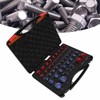 44-Piece Thread Tester for Nuts and Bolts (Red and Blue),