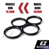 Hub Centric Ring Set 100mm Wheel Bore OD To 78.1mm