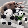Amily Panda Matching Keychain, Fluffy, Cute, Teddy Bear, Stylish, Plush