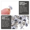 MAGICLULU 50pcs Black Wiggle Googly Eyes Thumb Tacks Creative Push