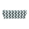 Canvas Eyeglass Case Front Closure Chevron Design Gray Fits Small/Medium