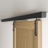8FT Ceiling Mount Box Rail Barn Door Hardware Kit,Heavy Duty