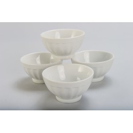 BIA Cordon Bleu 4.5-Ounce Fluted Bowl, Set of 4, White