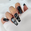 Skeleton Metal Handmade Nail Tips - Almond / 스켈레톤 메탈
