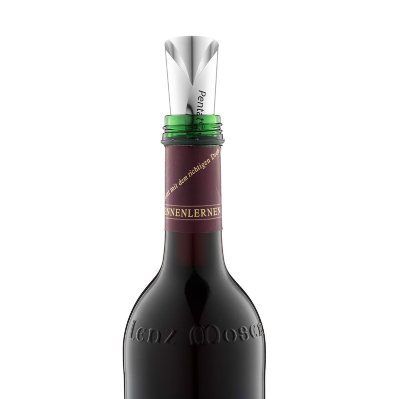 Pentaton Wine Pourer, Pouring Aid for Drip-Free Pouring, Reusable Drip-Free