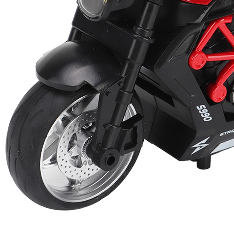 Alloy Motorcycle Model High Simulation Cool Sound Light Pull Back